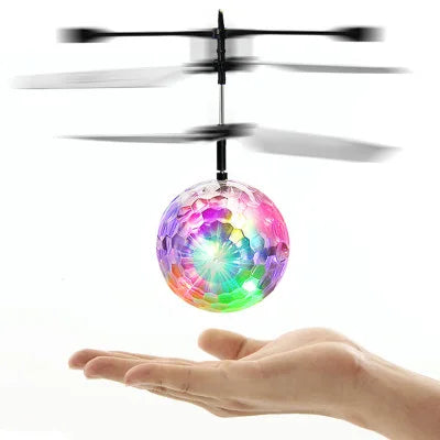 Flying Hover Ball Colorful LED Drone RemoteInfrared Induction Gifts for Kids Teenagers Indoor Outdoor
