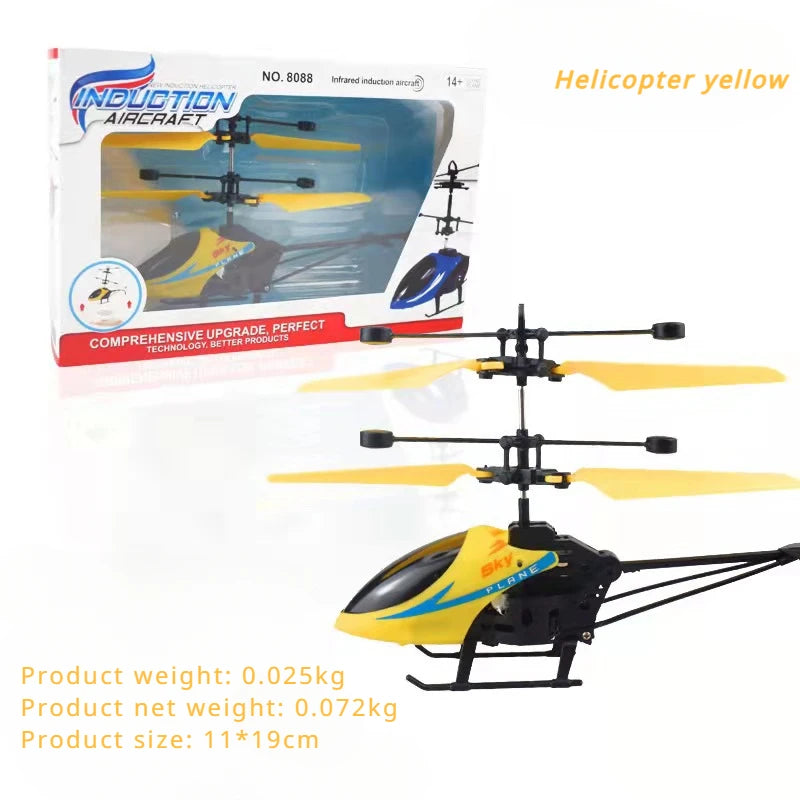 Hot-selling induction suspended crystal ball sense colorful ball induction flying helicopter children's toys Holiday gift