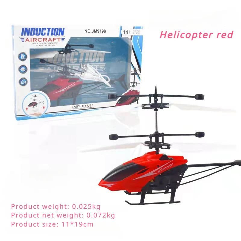 Hot-selling induction suspended crystal ball sense colorful ball induction flying helicopter children's toys Holiday gift